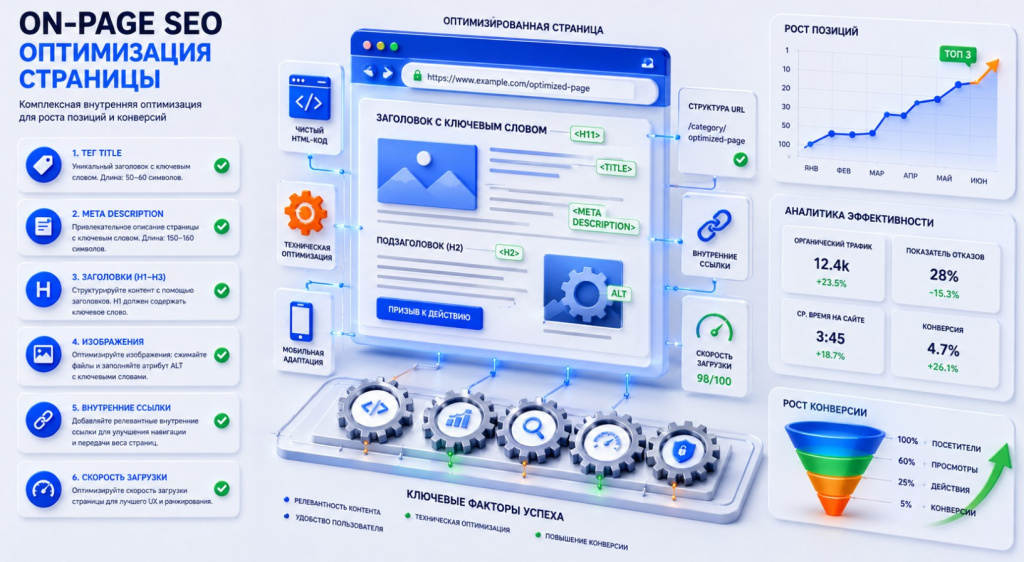 Внутренняя оптимизация страницы (On-Page SEO) для бизнеса